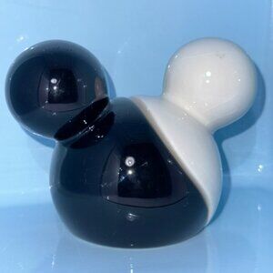Disney Mickey Mouse Salt and Pepper Shakers Black White Magnet 2 Pieces Yin Yang